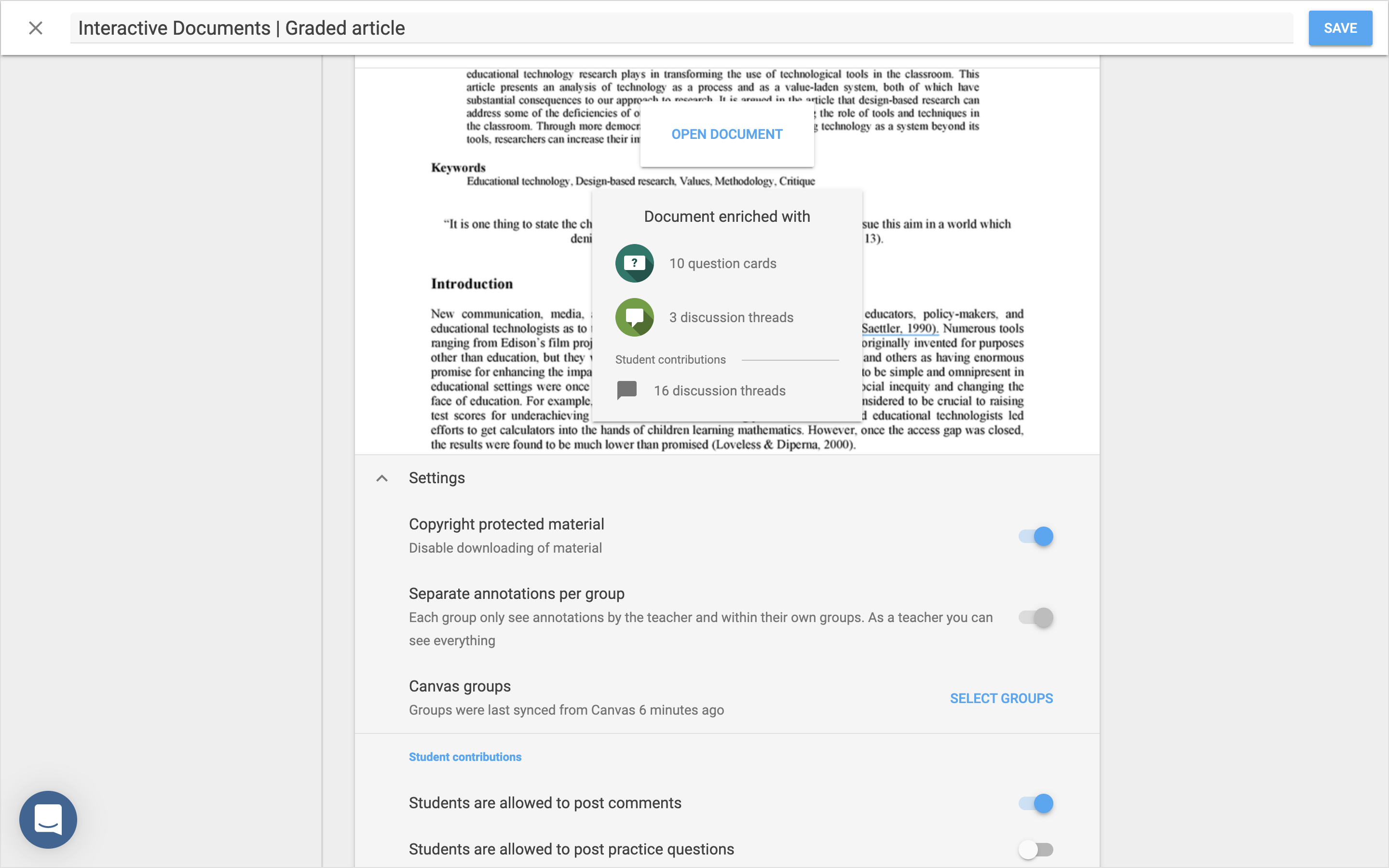 Interactive Document